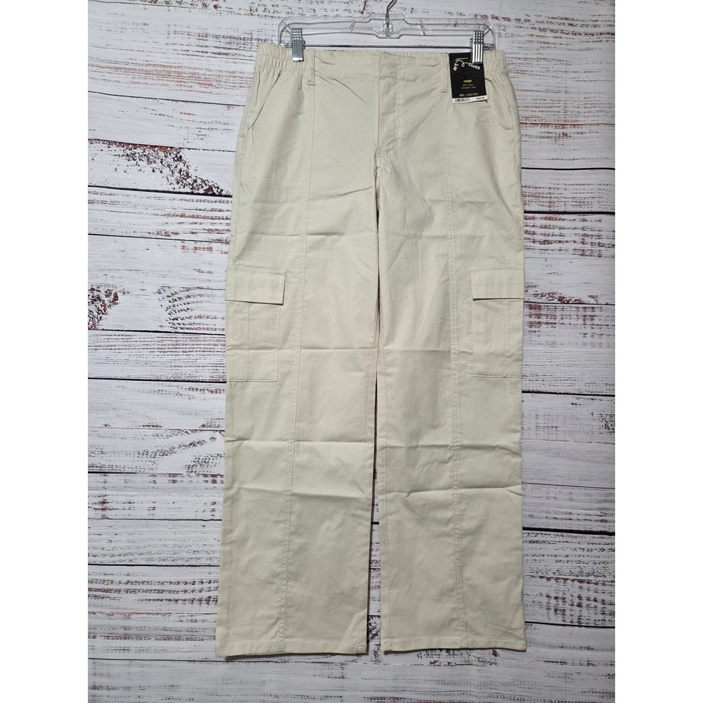 Art Class Kids XXL 16/18 Cargo Pants Khaki Mid Rise Relaxed Leg New